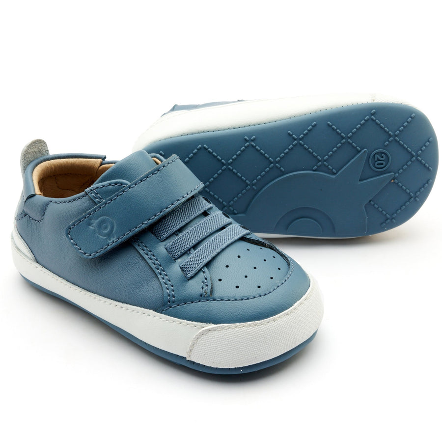 Old Soles Boy's and Girl's 0086RT Tready Baby Casual Shoes - Indigo / Snow / Indigo Sole