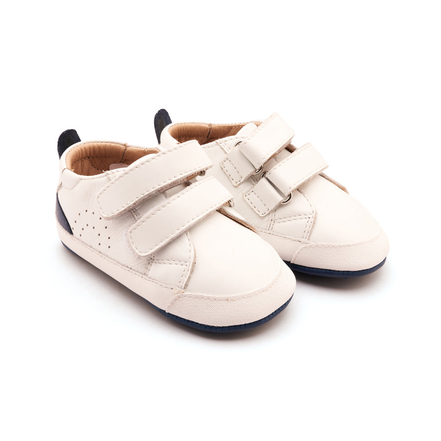 Old Soles Boy's Baby Tot Casual Shoes - Snow / Denim