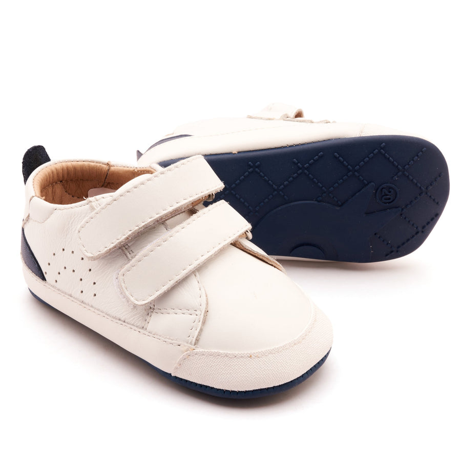 Old Soles Boy's Baby Tot Casual Shoes - Snow / Denim