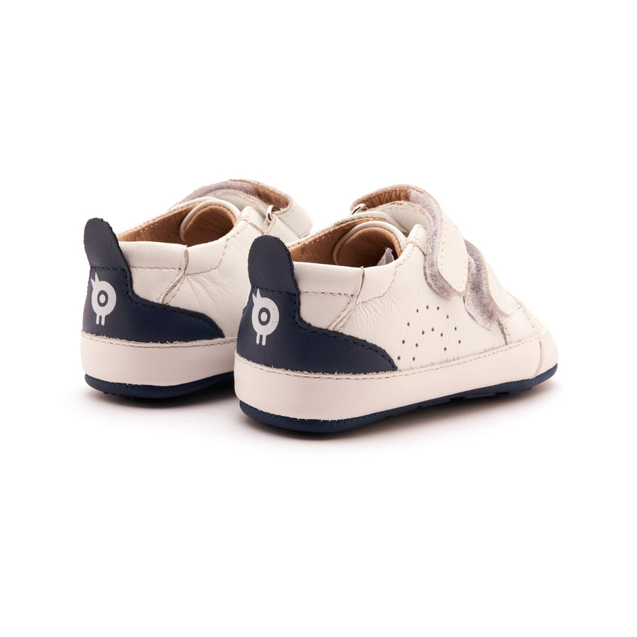 Old Soles Boy's Baby Tot Casual Shoes - Snow / Denim