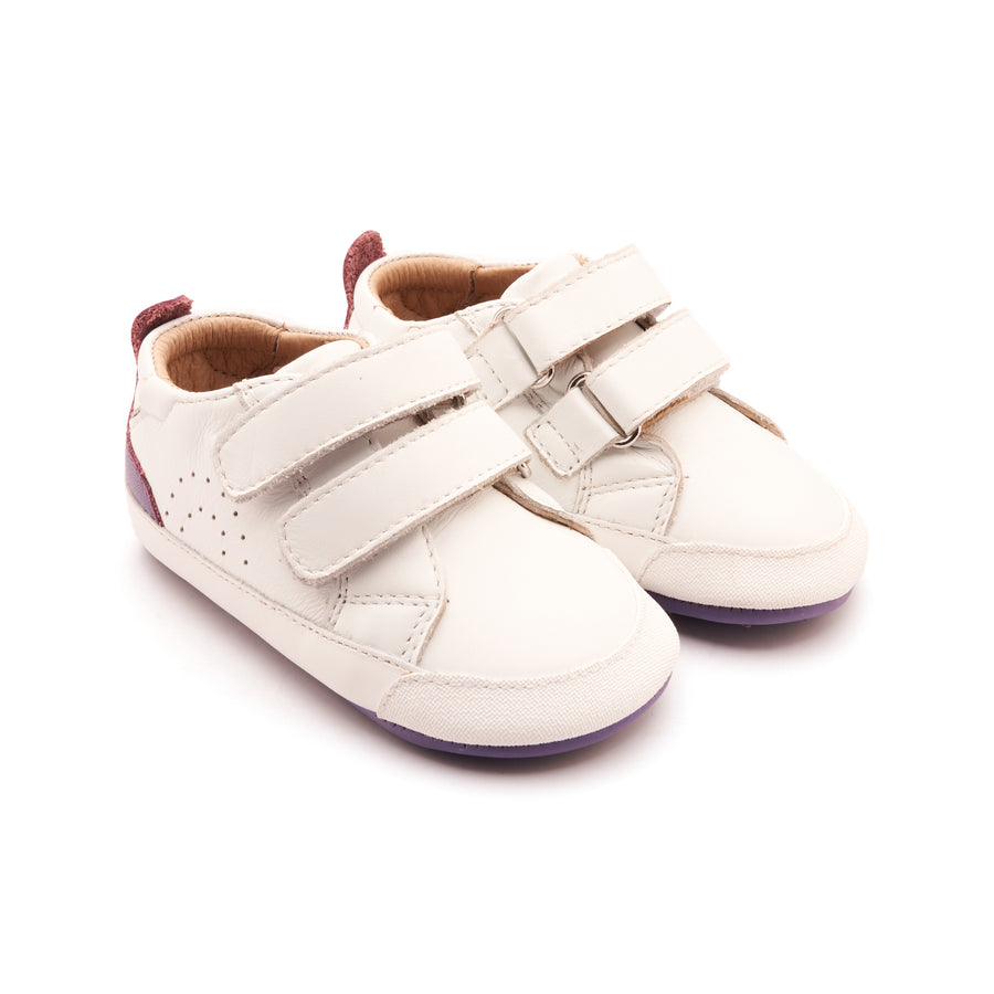 Old Soles Girl's Baby Tot Casual Shoes - Snow / Lavender