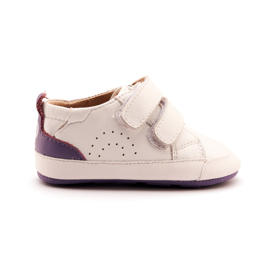 Old Soles Girl's Baby Tot Casual Shoes - Snow / Lavender