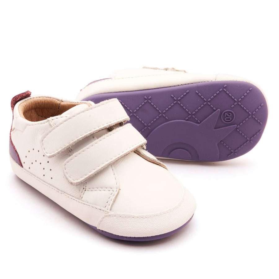 Old Soles Girl's Baby Tot Casual Shoes - Snow / Lavender