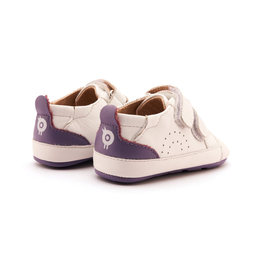 Old Soles Girl's Baby Tot Casual Shoes - Snow / Lavender