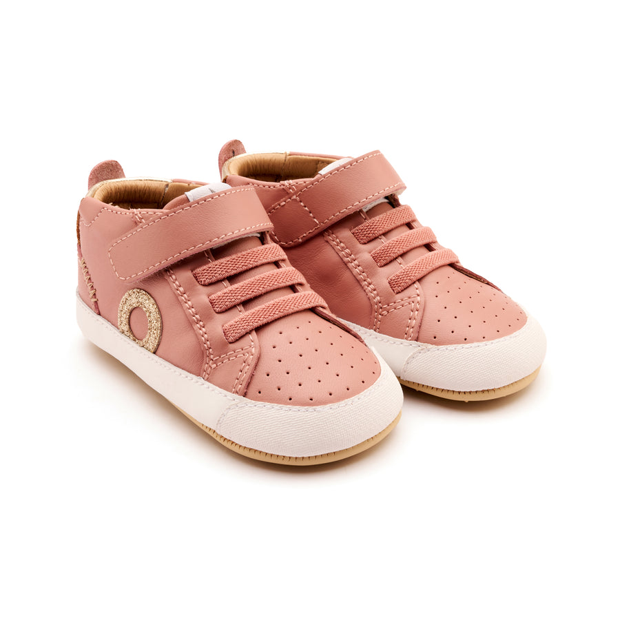 Old Soles Girl's Baby Zig Casual Shoes - Kiss / Gold / Glam Gold