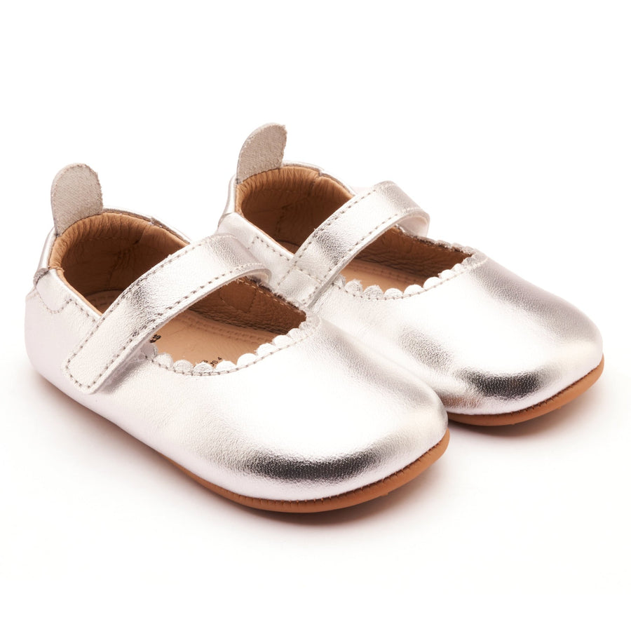 Old Soles Girl's Glam Gab Flat Shoes - Silver