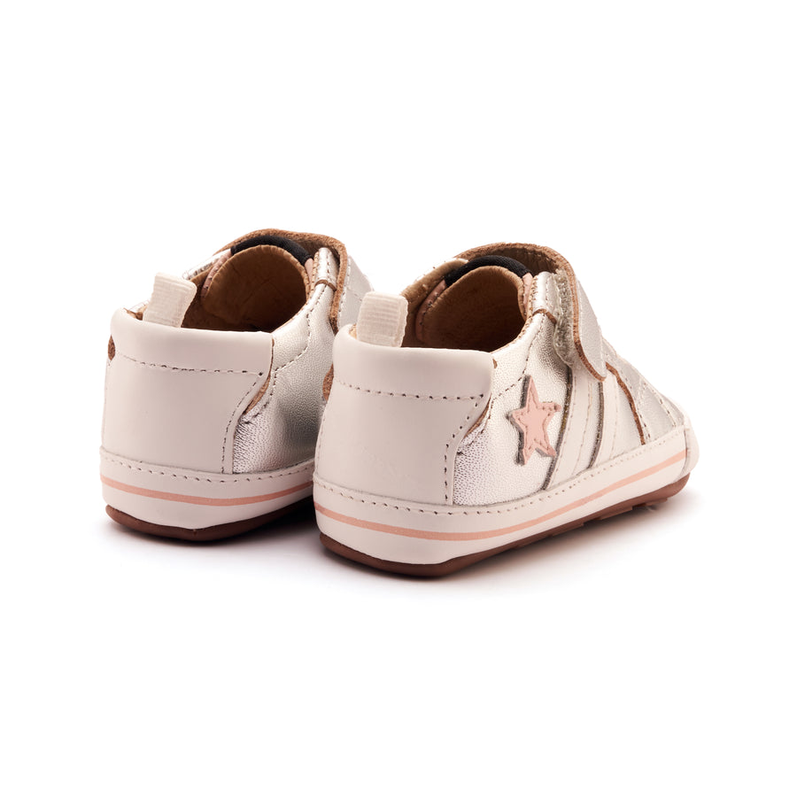 Silver Shell Wos Old Soles Girl's Wos Baby Casual Shoes - Silver – Just Shoes for Kids