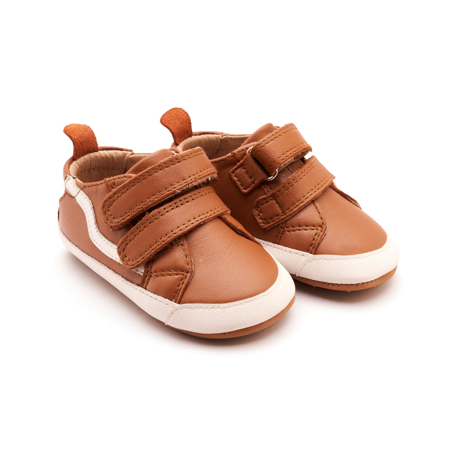 Old Soles Boy's Squiggle Bub Casual Shoes - Tan / Snow