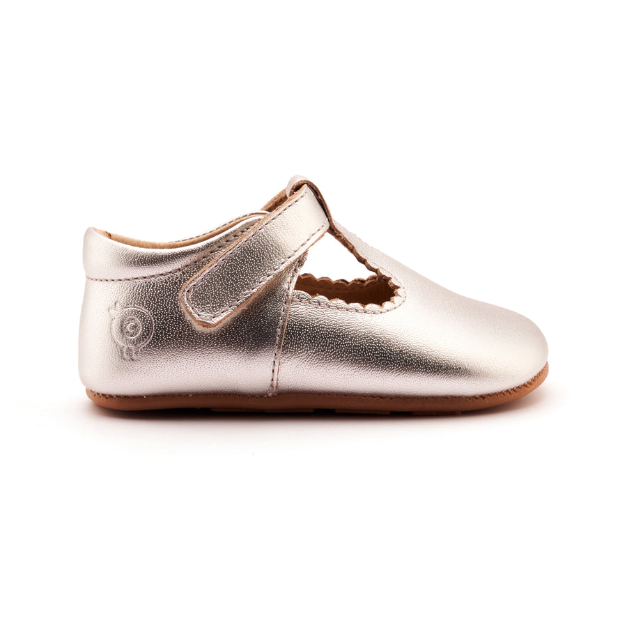 Old Soles Girl's Rose Baby Casual Shoes - Silver