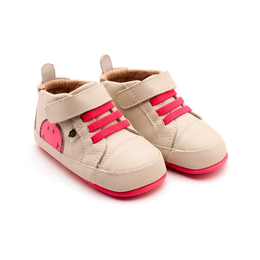 Old Soles Girl's Super Smile Casual Shoes - Sporco / Fluro Pink