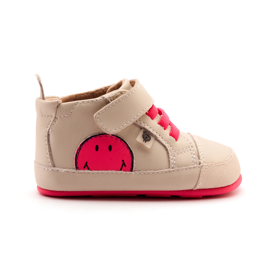 Old Soles Girl's Super Smile Casual Shoes - Sporco / Fluro Pink