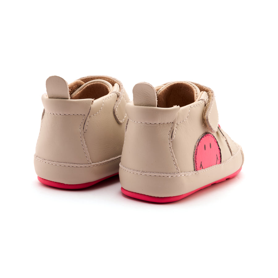 Old Soles Girl's Super Smile Casual Shoes - Sporco / Fluro Pink