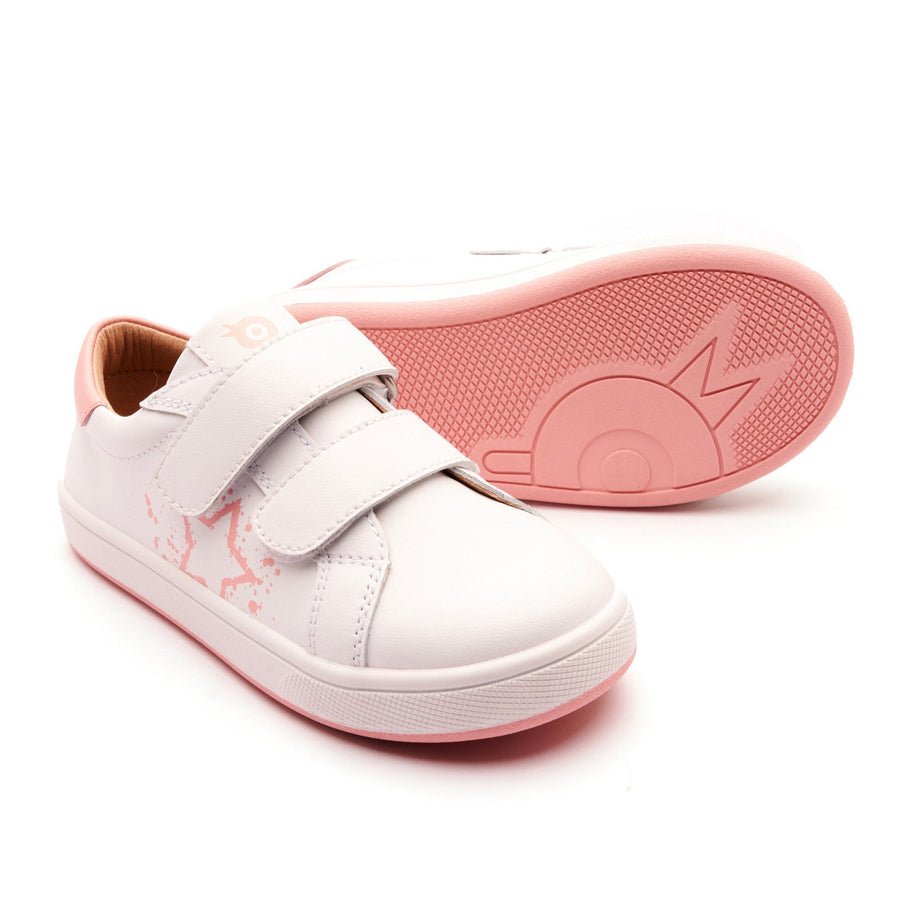 Old Soles Girl's Low Splash Casual Shoes - Snow / Cipria / White Cipria