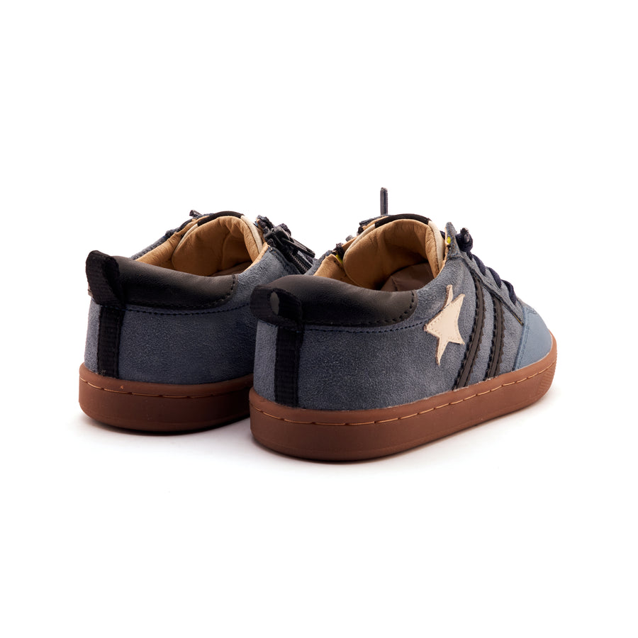 Old Soles Boy's WOS Runner Casual Shoes - Denim Suede / Sporco / Black