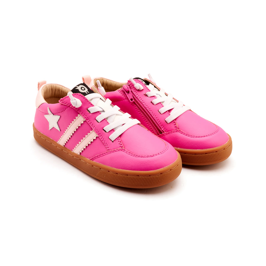 Old Soles Girl's WOS Runner Casual Shoes - Rosy / Nacardo Dalia