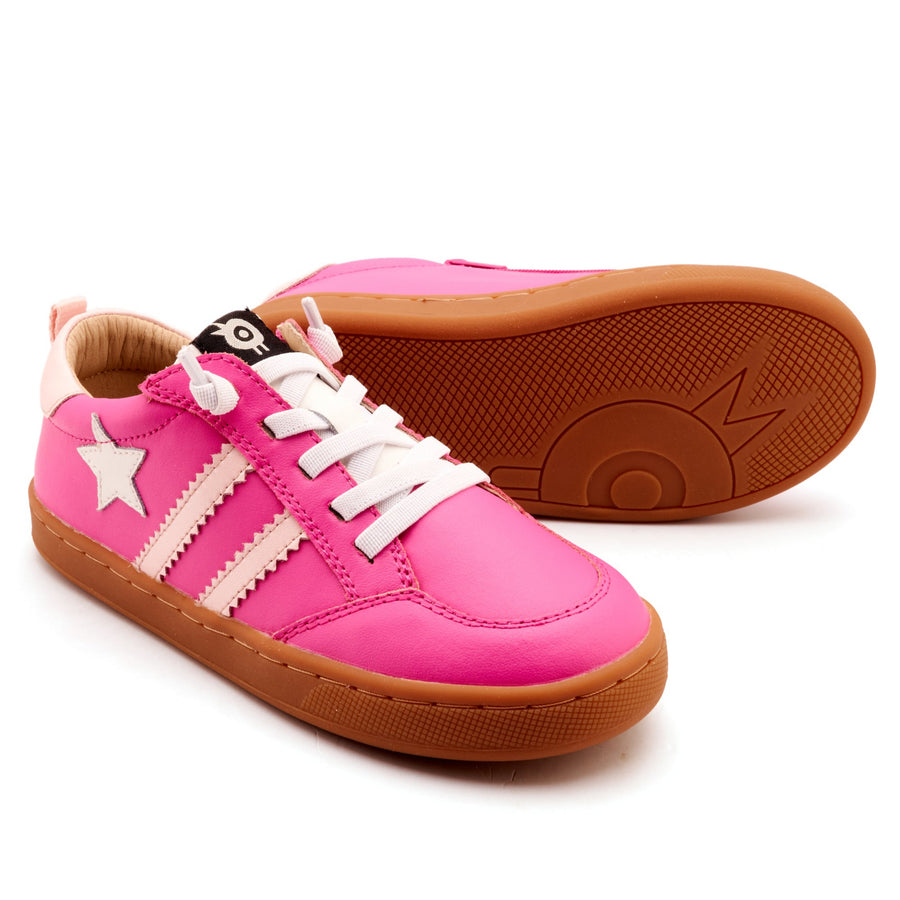 Old Soles Girl's WOS Runner Casual Shoes - Rosy / Nacardo Dalia