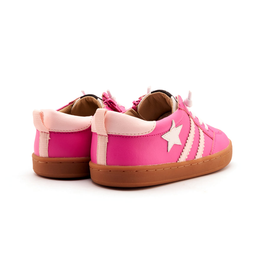 Old Soles Girl's WOS Runner Casual Shoes - Rosy / Nacardo Dalia
