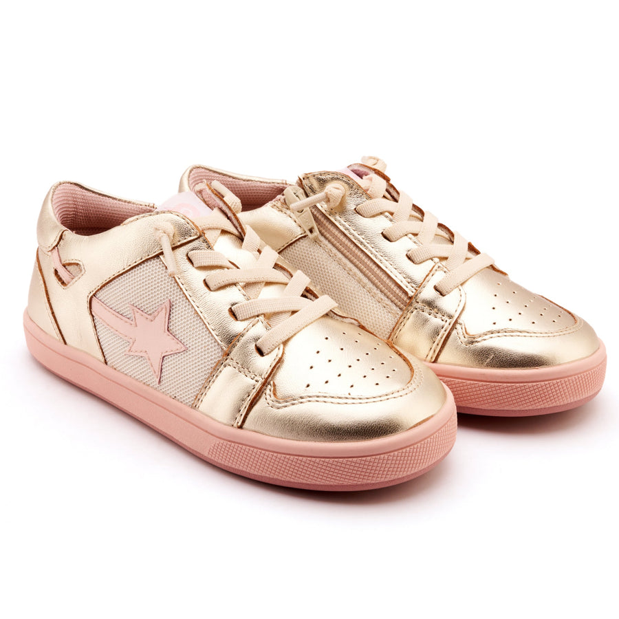 Old Soles Girl's Star Runner Casual Shoes - Gold / Nacardo Dalia / Kiss