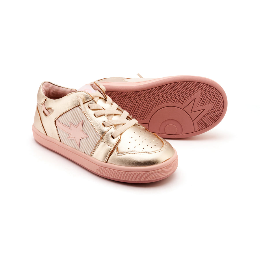 Old Soles Girl's Star Runner Casual Shoes - Gold / Nacardo Dalia / Kiss