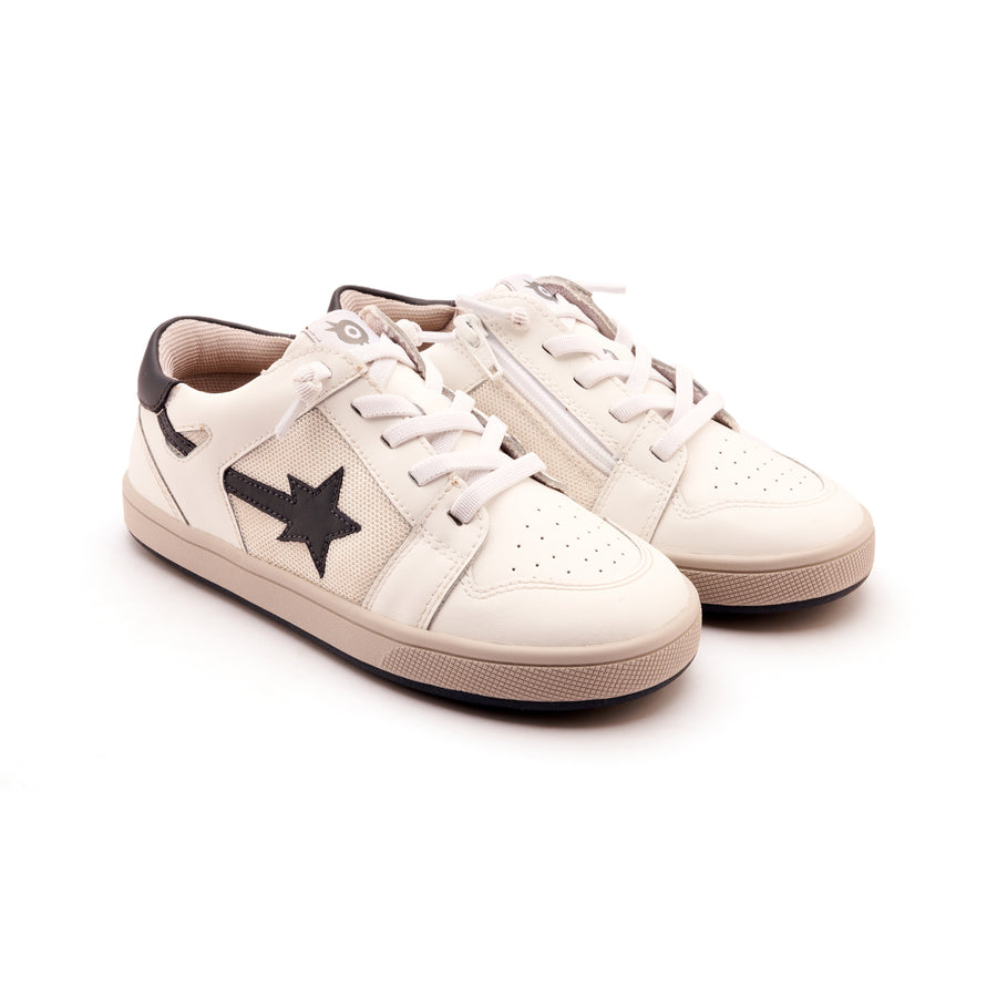 Old Soles Boy's and Girl's Star Runner Casual Shoes - Snow / Navy / Gris