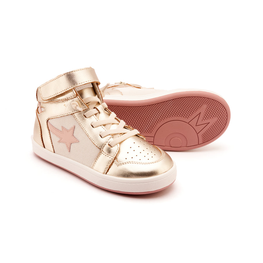 Old Soles Girl's Team Sport Casual Shoes - Gold / Nacardo Dalia / Kiss