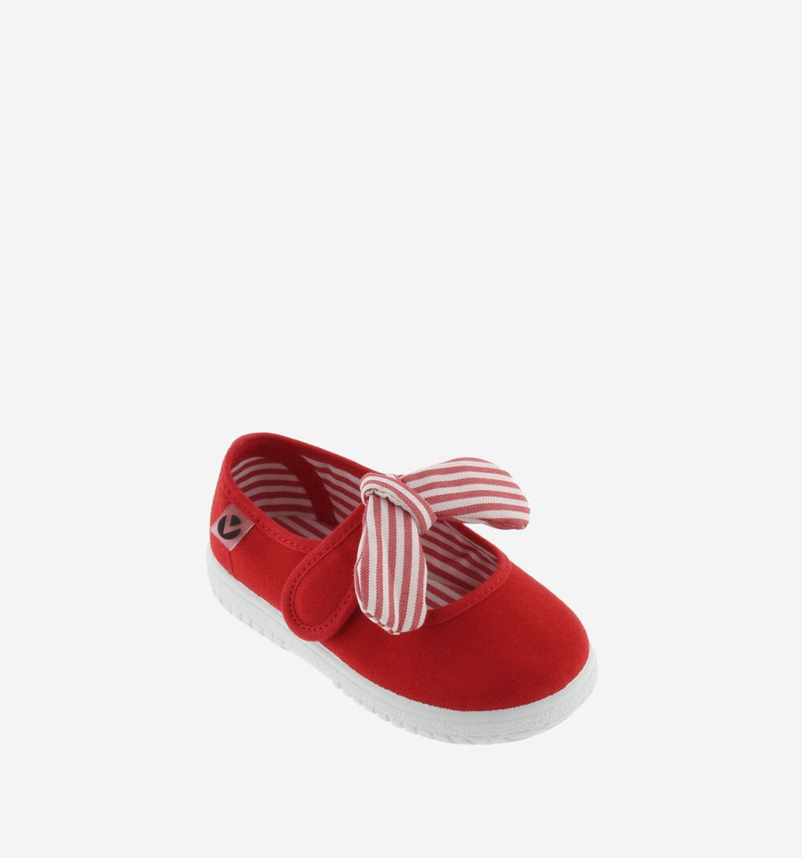 Victoria Girl's OJALÁ Canvas Mary Jane Shoes - Rojo