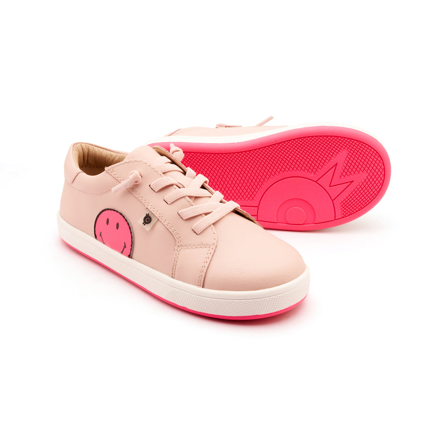 Old Soles Girl's Smiley Jumpa Casual Shoes - Nacardo Dalia / Fluro Pink