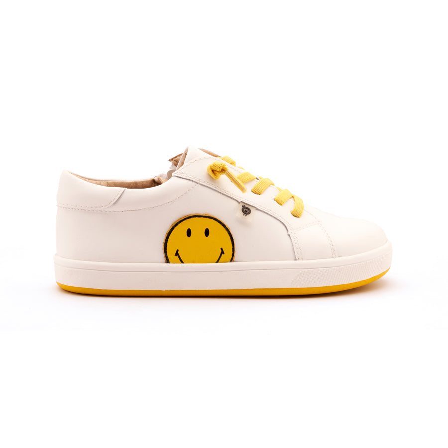 Old Soles Boy's and Girl's Smiley Jumpa Casual Shoes - Snow / Yellow