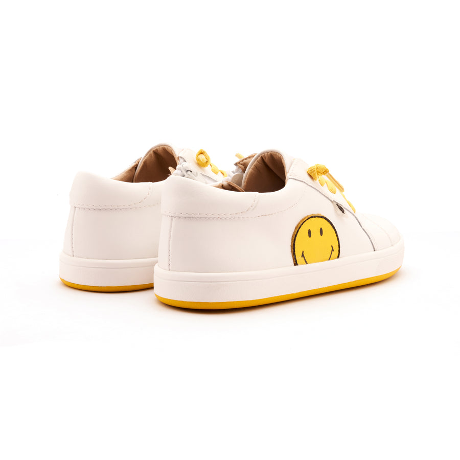 Old Soles Boy's and Girl's Smiley Jumpa Casual Shoes - Snow / Yellow