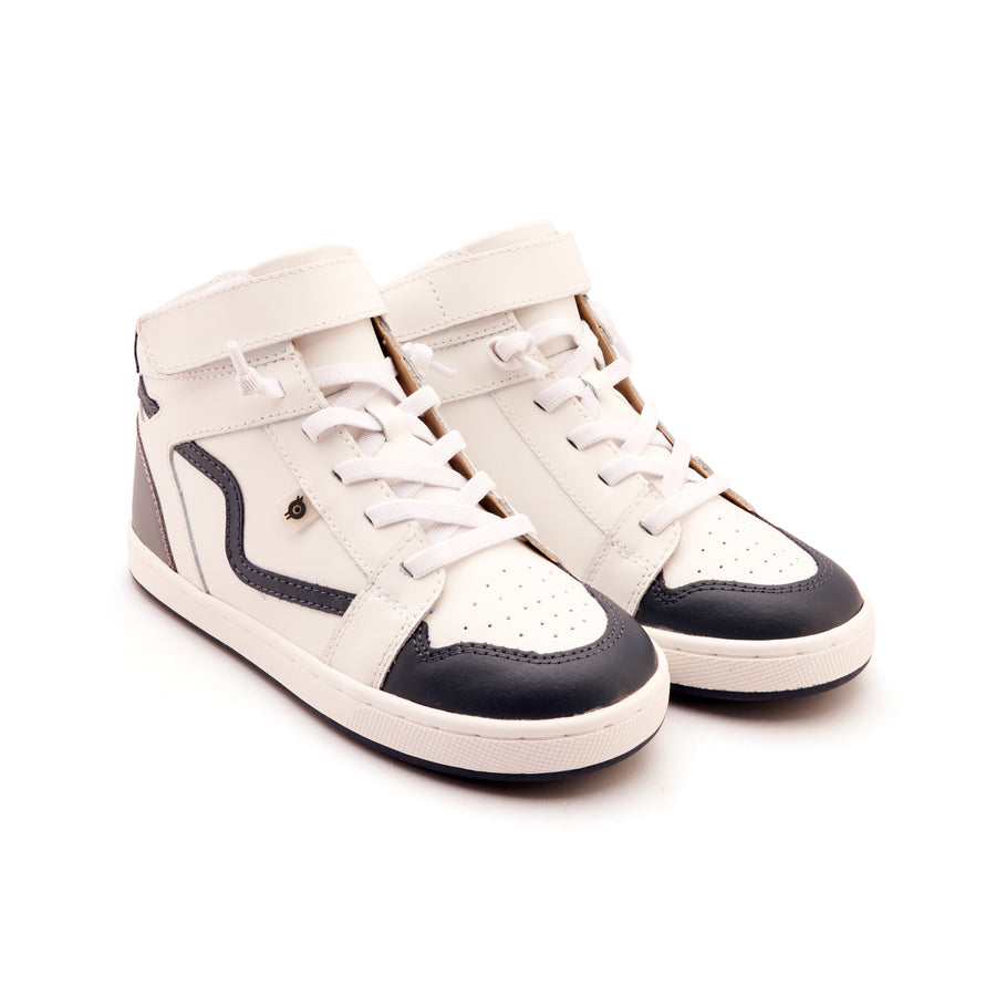 Old Soles Boy's Field Jump Casual Shoes - Snow / Shadow / Navy