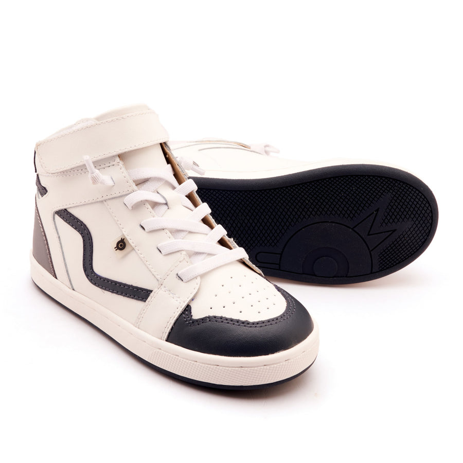 Old Soles Boy's Field Jump Casual Shoes - Snow / Shadow / Navy