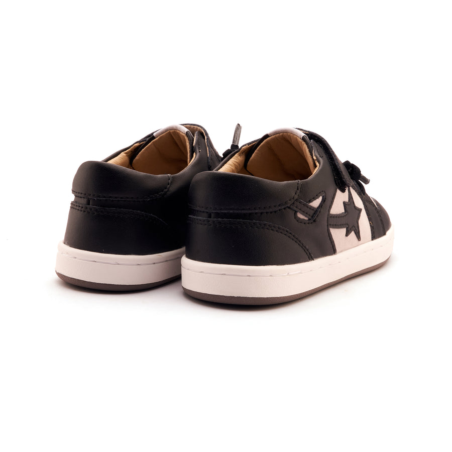 Old Soles Boy's and Girl's Cosmos Casual Shoes - Black / Light Grey Suede