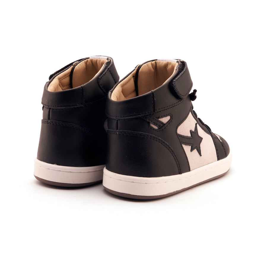 Old Soles Boy's and Girl's Galactica Casual Shoes - Black / Light Grey Suede