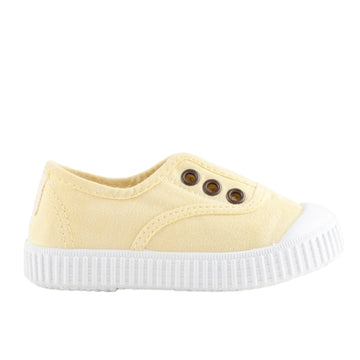 Victoria Girl's Inglesa DREC Canvas Trainers - Banana