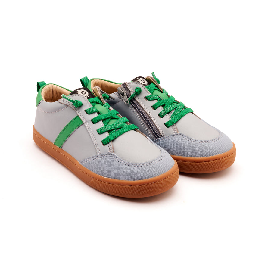 Old Soles Boy's Urban Road Casual Shoes - Dusty Blue / Neon Green