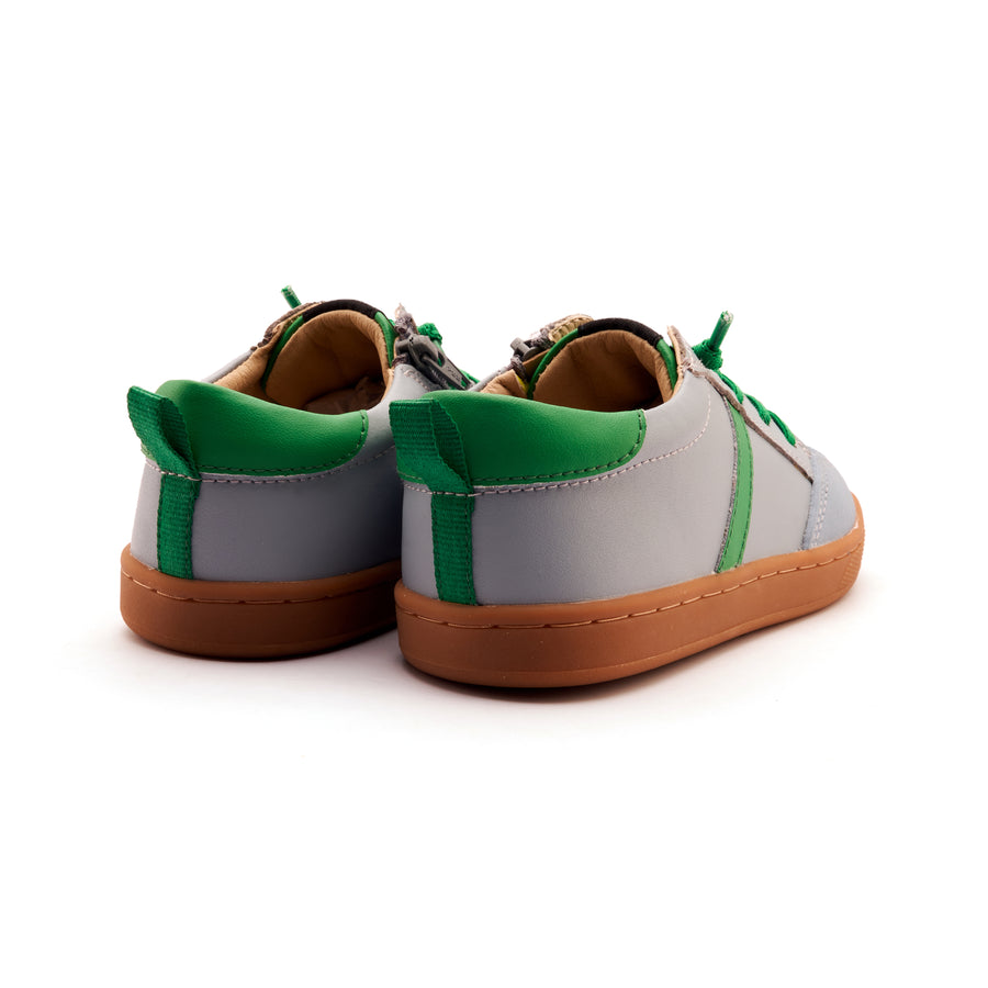 Old Soles Boy's Urban Road Casual Shoes - Dusty Blue / Neon Green