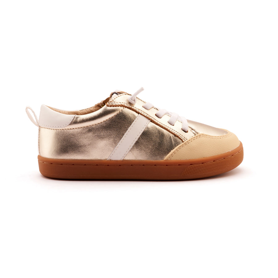 Old Soles Girl's and Boy's Urban Road Casual Shoes - Gold / Snow