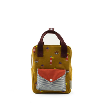 Sticky Lemon Small Backpack, Special Edition Meadows, Khaki Green