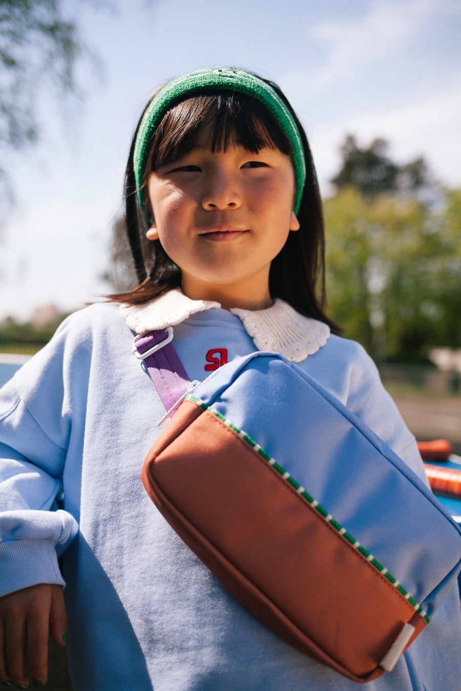Sticky Lemon Better Together Collection Large Fanny Pack  - Badminton Blue / Leather Ball