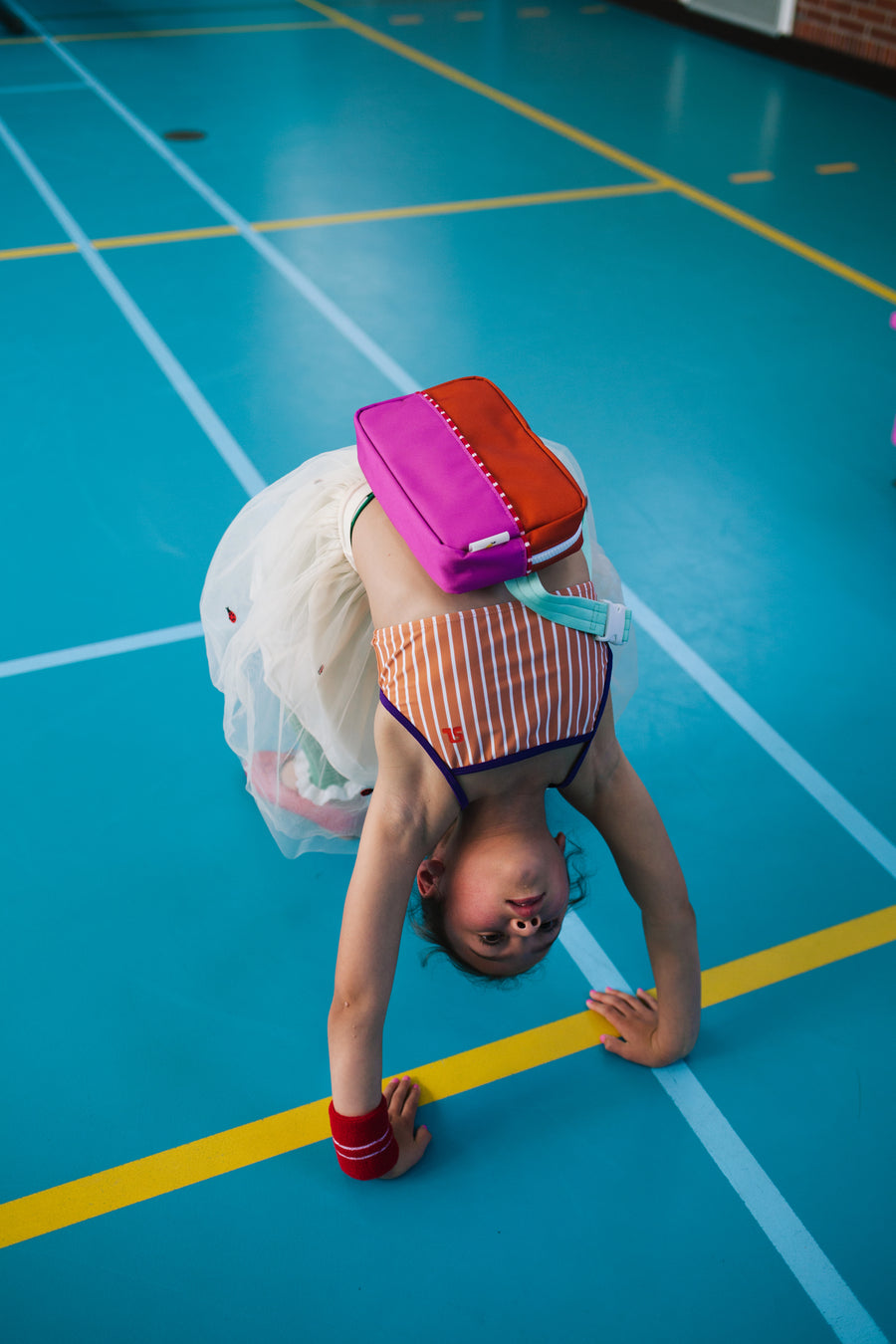 Sticky Lemon Better Together Collection Large Fanny Pack  - Gravel Orange / Rosette Pink