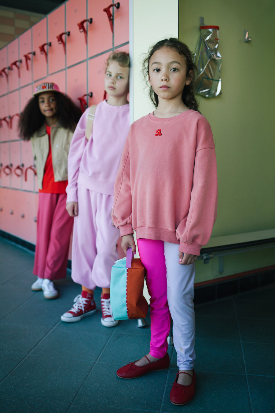 Sticky Lemon Colorblocking Better Together Toiletry Bag - Towel Green / Gravel Orange