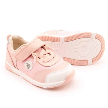 Old Soles Girl's 2105 Team Kix Casual Shoes - Powder Pink / Silver / White Powder Pink Sole