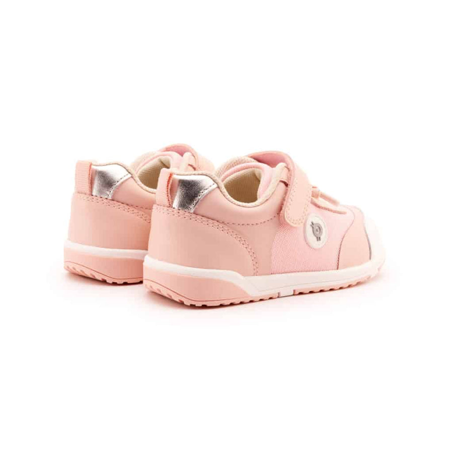 Old Soles Girl's 2105 Team Kix Casual Shoes - Powder Pink / Silver / White Powder Pink Sole