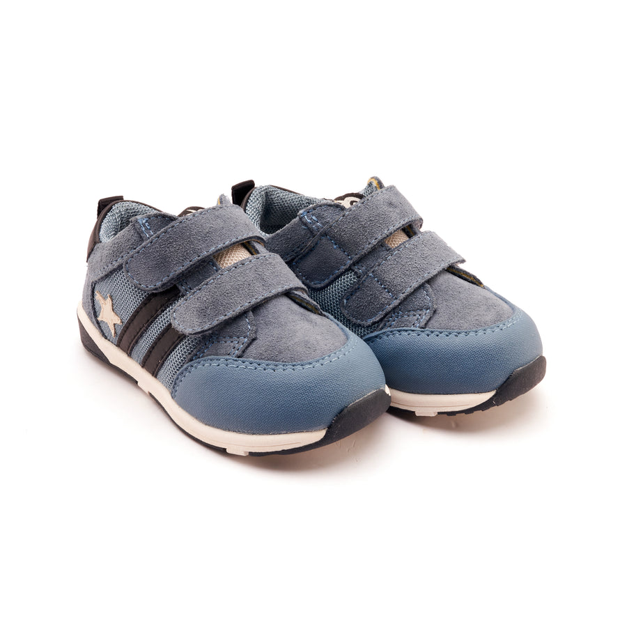 Old Soles Boy's Field Squad Casual Shoes - Denim Suede / Sporco / Black