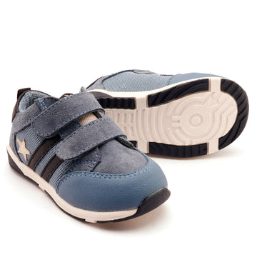 Old Soles Boy's Field Squad Casual Shoes - Denim Suede / Sporco / Black