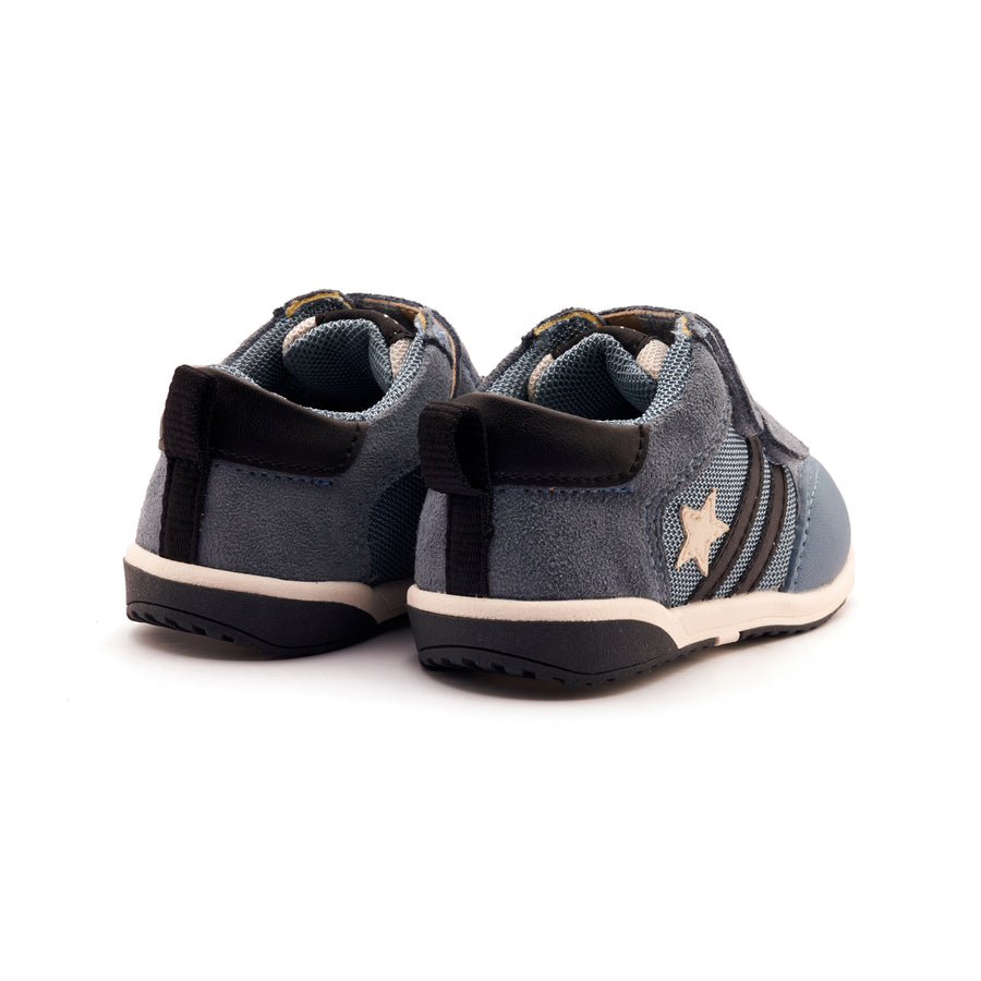 Old Soles Boy's Field Squad Casual Shoes - Denim Suede / Sporco / Black