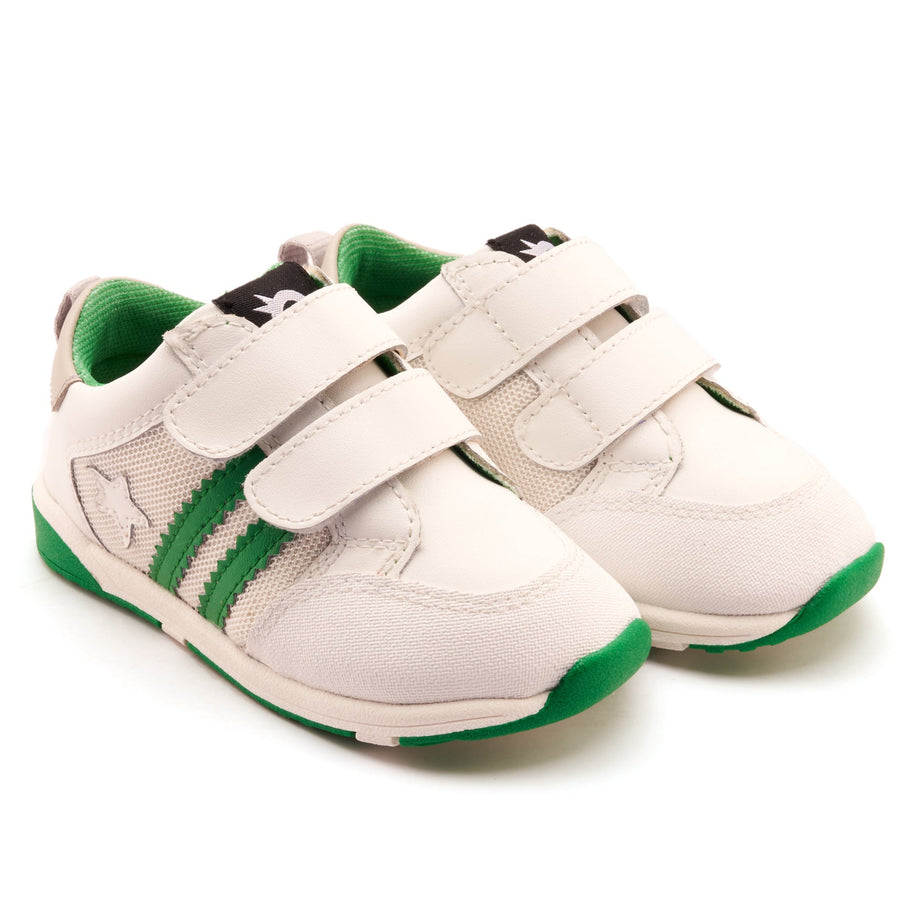 Old Soles Boy's Marvel Squad Casual Shoes - Snow / Neon Green / Gris