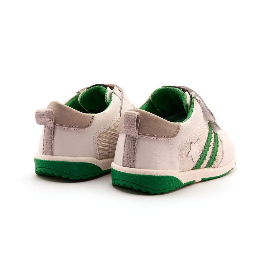 Old Soles Boy's Marvel Squad Casual Shoes - Snow / Neon Green / Gris