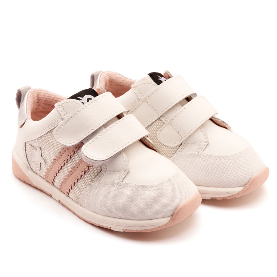 Old Soles Girl's Marvel Squad Casual Shoes - Snow / Powder Pink / Silver