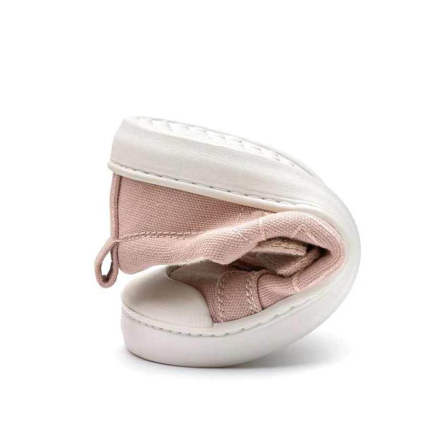 Tip Toey Joey Girl's Ramp Green Sneakers - Lona Rosa Quartzo